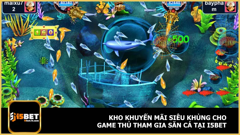 Kho khuyến mãi siêu khủng cho game thủ tham gia săn cá tại i5bet